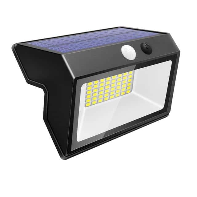 Solar Wall Lights 48 Led Black