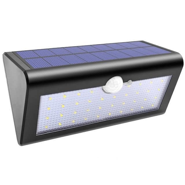 Solar Wall Lights 38 Led Black