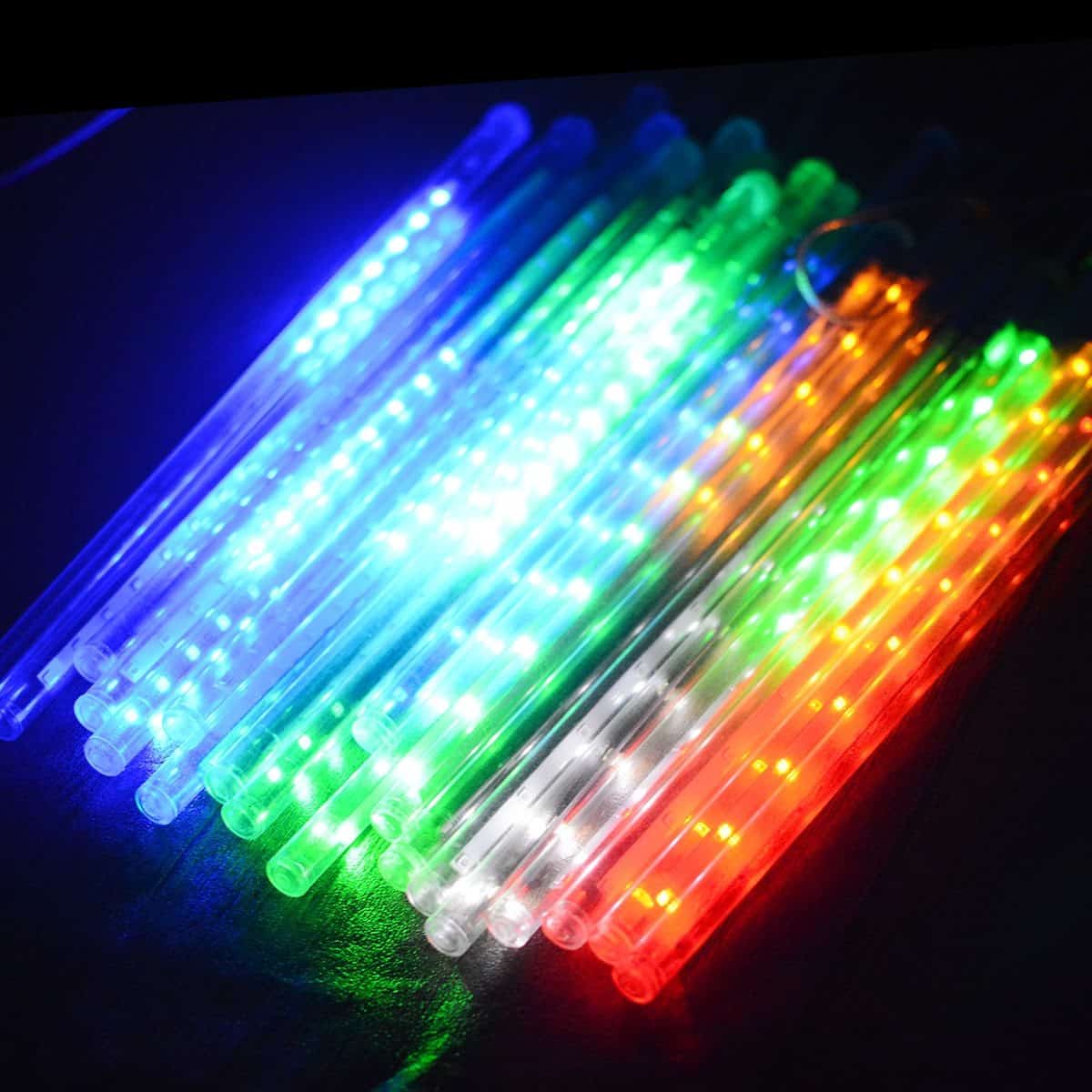 Solar String Lights 10 Multicolor Led Tube
