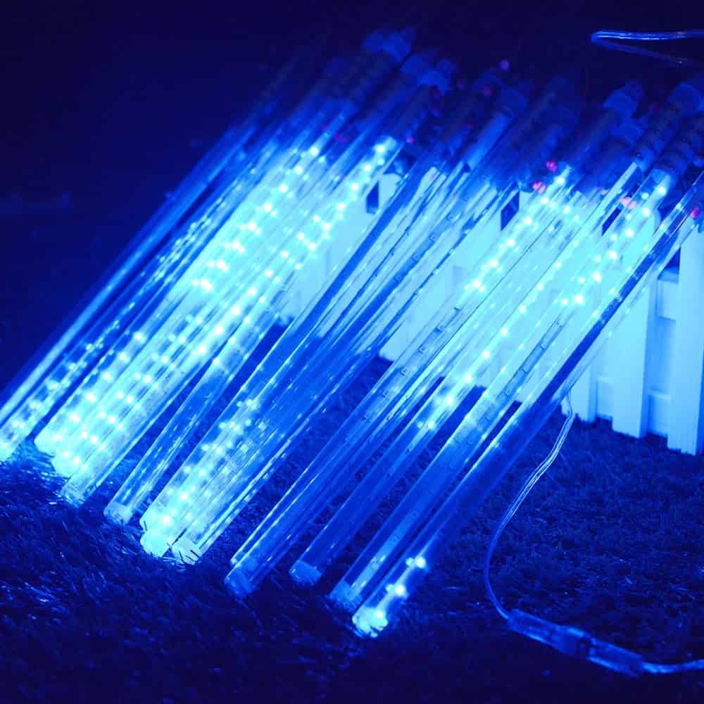 Solar String Lights 10 Blue Led Tube