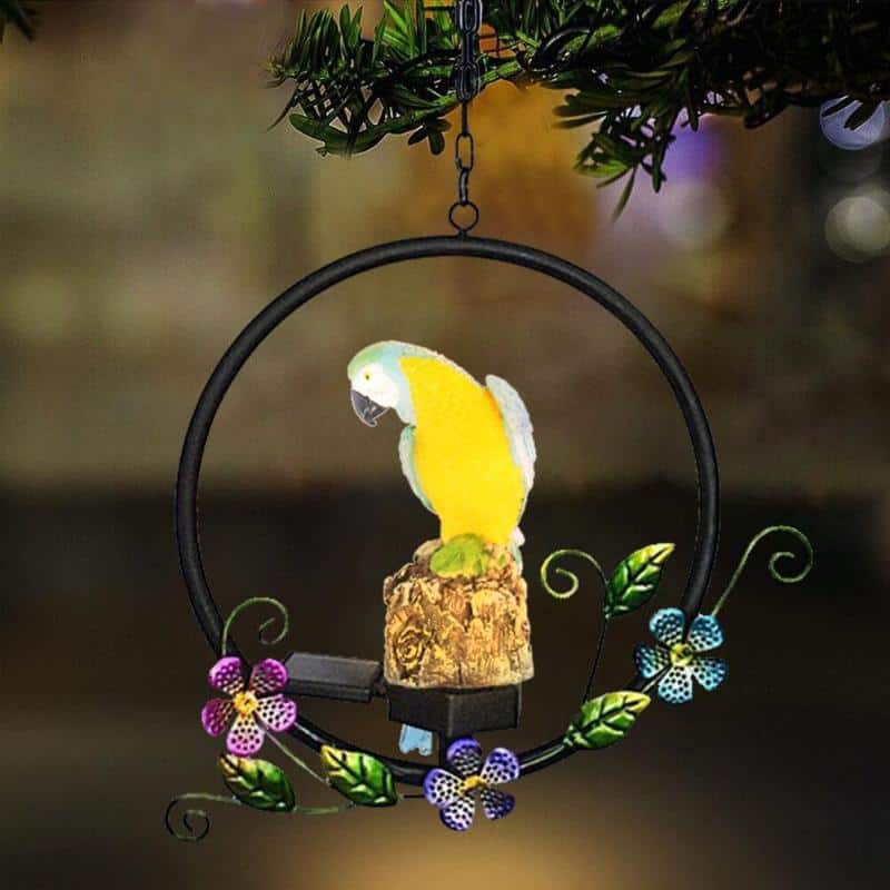 Animal Solar Lights For Outside Hanging Parrot