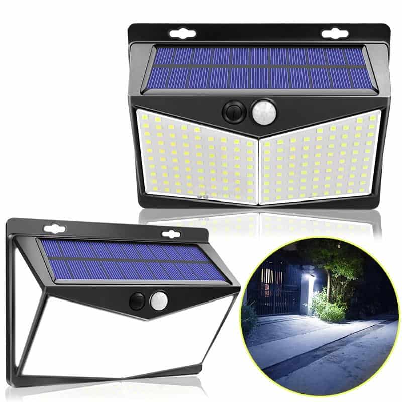 Solar Wall Lights 208 Led With Detector
