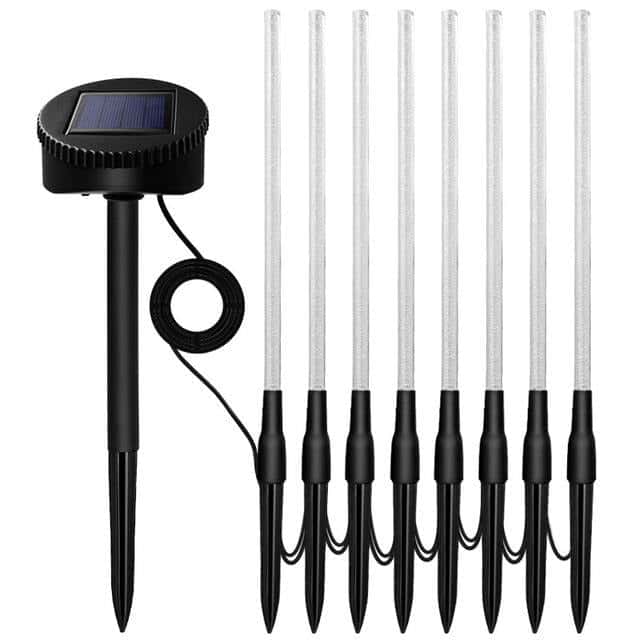Solar Stake Lights Outdoor "Bubble Light Tube" (8Pcs)