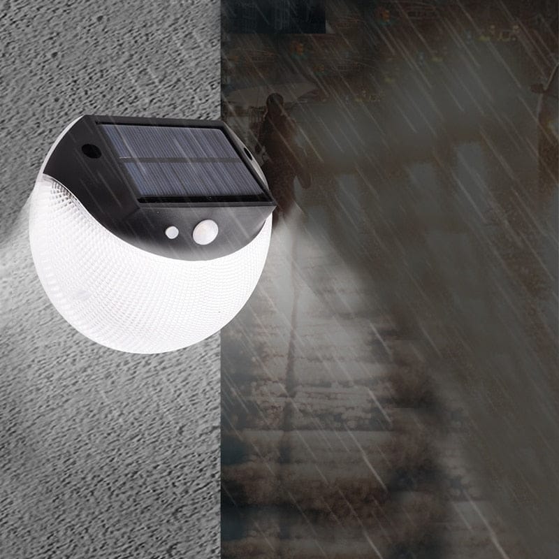 Solar Wall Lights Round Garden Light With Detector