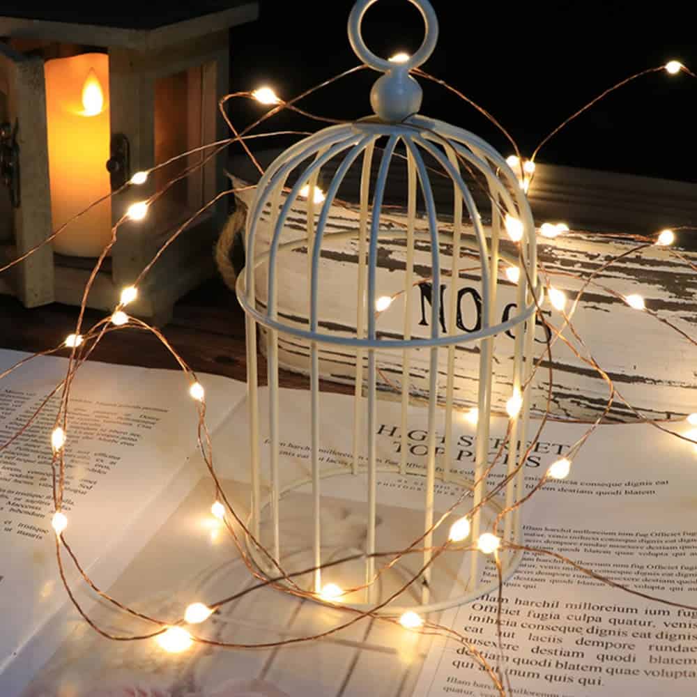 Solar Led String Lights Double Connection 100/200 Led (Solar/Usb)
