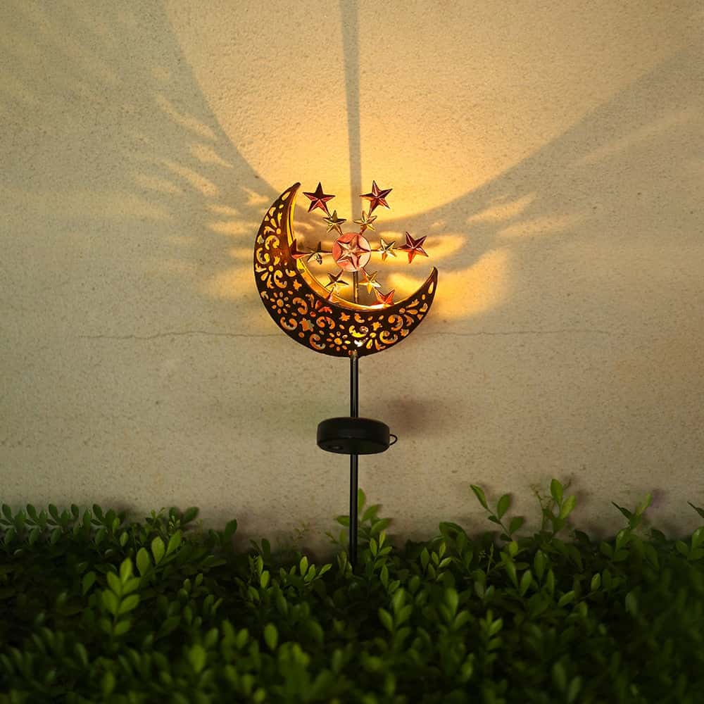 Solar Light Stake "Starry Moon Windmill"