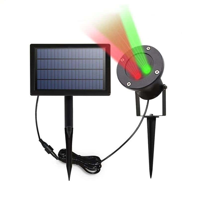 Solar Laser Light Projector Star Flashing Solar (Red/Green)