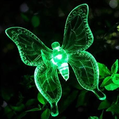Animal Solar Garden Lights "Crystal Butterfly"