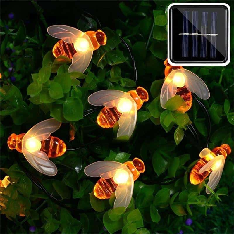 Solar String Lights "Christmas Bee"