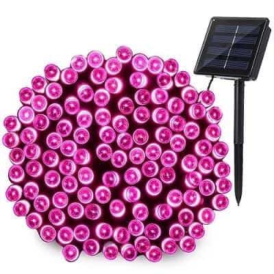 Solar String Lights Pink Fairy Light