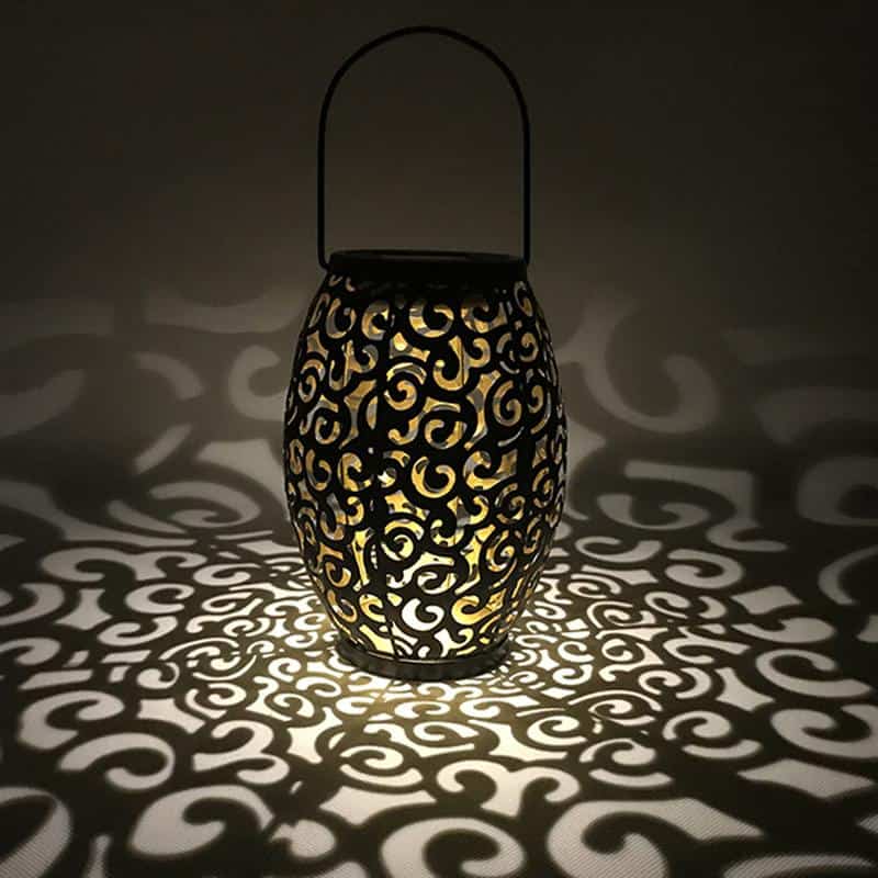 Solar Lights Lanterns Cloud Ruby Moroccan