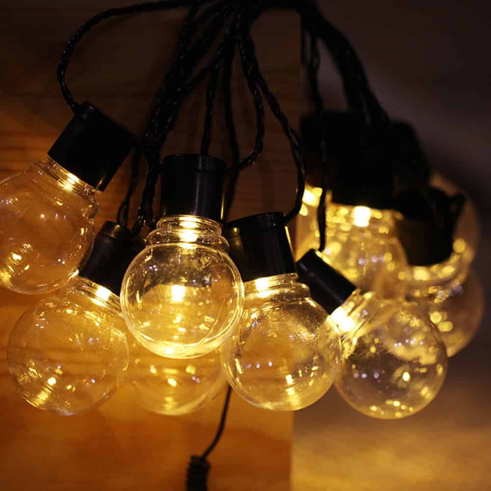 Solar String Lights Clear Vintage (20Led)
