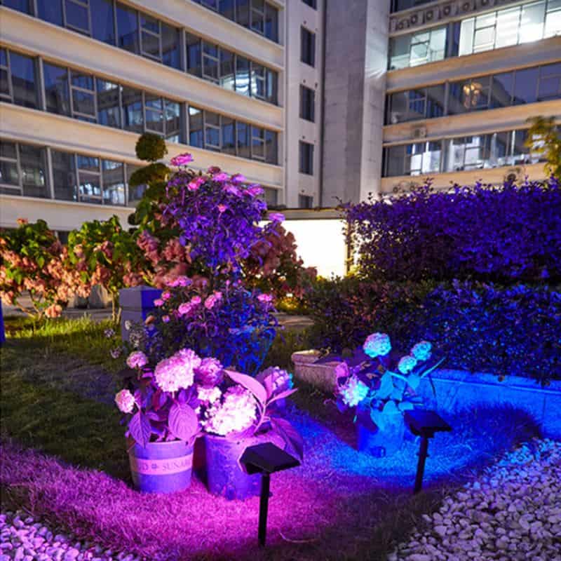 Solar Spot Lights With Outdoor Stake And Smart Light Control